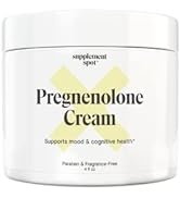 Supplement Spot Pregnenolone Cream for Women & Men – 90-Days Mood Balance Cream for a Healthy Moo...