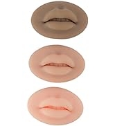 Tattoo Practice Lips, 3pcs Open Mouth Silicone Lips Model Silicone Realistic Lip Practice Module ...