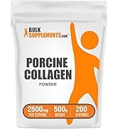 BULKSUPPLEMENTS.COM Porcine Collagen Powder - Hydrolyzed Collagen Powder, Collagen Supplement, Co...