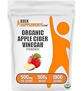 BULKSUPPLEMENTS.COM Organic Apple Cider Vinegar Powder - Apple Cider Vinegar Supplement, ACV for ...