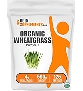 BULKSUPPLEMENTS.COM Organic Wheatgrass Powder - Organic Superfoods Powder - Green Powder Superfoo...