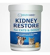 Cat and Dog Kidney Support, Natural Renal Supplements to Support Pets, Feline, Canine Healthy Kid...