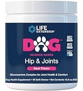 Life Extension Dog Hip & Joints - Dog Health Supplement for Joint Health and Joint Comfort - Gluc...