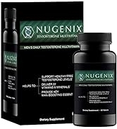 Nugenix Men's Daily Testosterone Multivitamin - 19 Vitamins and Minerals, Supports Free Testosterone