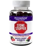 Stone Stopper Kidney Support Gummies, Kidney Cleanse Detox & Repair for Stones Prevention, 60 Mix...