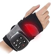 Heated Wristband, Multi-Function Hand Joint Vibration Massage Wristband Wrist Heating Massager, B...