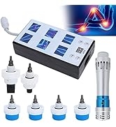 Muscle Massage Shockwave Machine, Deep Tissue ED Pain Relief Massager with 6 Functional Heads Por...